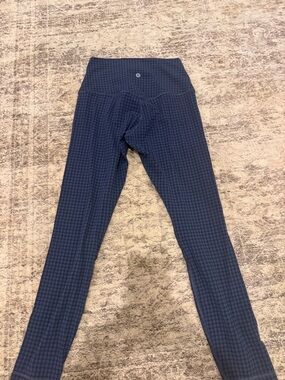 LULULEMON Align leggings 25” Micro Houndstooth Blue Multi Size- 6